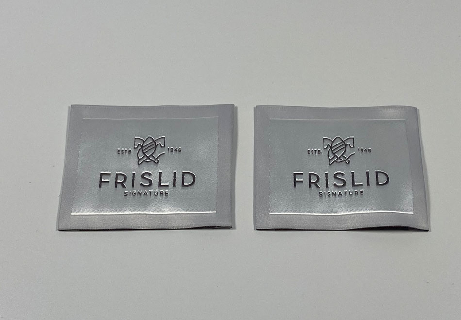 FRISLID Satin Woven Neck Label